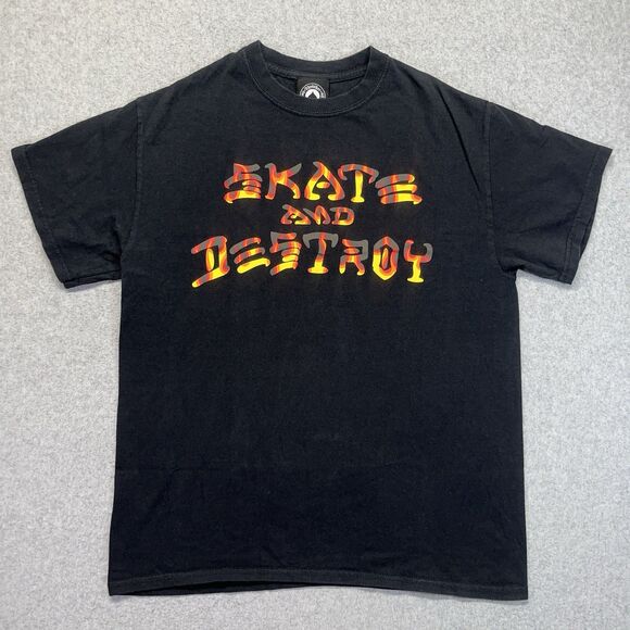 Thrasher Skate and Destroy T-Shirt Men’s Medium Black Skate Graphic - Picture 1 of 8